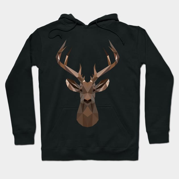 deer low poly effect Hoodie by SBOSE3